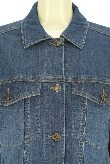 クリックで大画像表示 NICOLE(ニコル)の古着「ストレッチデニムジャケット(ブルゾン・スタジャン)」大画像4へ