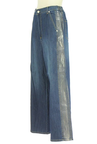 クリックで大画像表示 NICOLE(ニコル)の古着「WALDO サイドラインワイドデニムパンツ(デニムパンツ)」大画像3へ