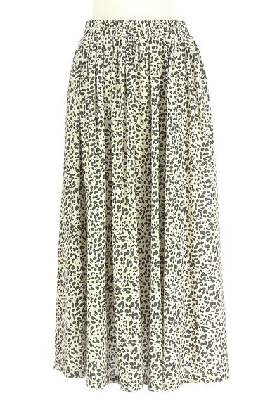 クリックで大画像表示 NICOLE(ニコル)の古着「WALDO レオパード柄ロングスカート(ニット)」大画像1へ
