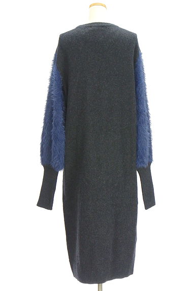 クリックで大画像表示 MURUA(ムルーア)の古着「袖シャギーニットワンピース(ワンピース・チュニック)」大画像2へ