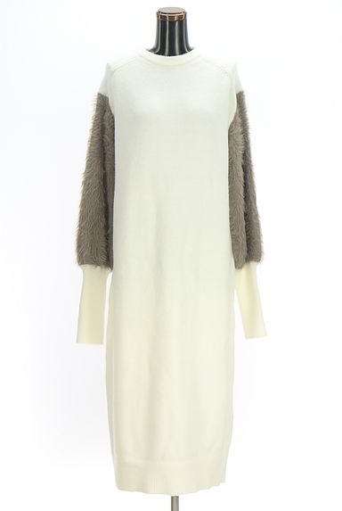 クリックで大画像表示 MURUA(ムルーア)の古着「シャギースリーブロングニットワンピース(ワンピース・チュニック)」大画像1へ