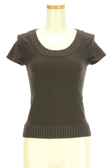 クリックで大画像表示 UNTITLED(アンタイトル)の古着「半袖ラウンドネックニットトップス(ニット)」大画像1へ