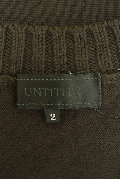 クリックで大画像表示 UNTITLED(アンタイトル)の古着「半袖ラウンドネックニットトップス(ニット)」大画像6へ