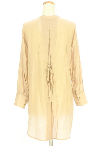 earth music&ecology（アースミュージック＆エコロジー）の古着「バンドカラーシアーブラウス（ブラウス）」大画像２へ