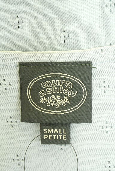 クリックで大画像表示 Laura Ashley(ローラアシュレイ)の古着「ベロアパイピング7分袖カーディガン(カーディガン・ボレロ)」大画像6へ