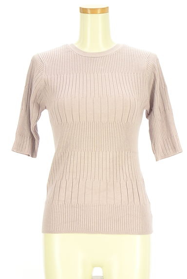 Couture Brooch（クチュールブローチ）の古着「半袖チェンジリブニットトップス（ニット）」大画像１へ