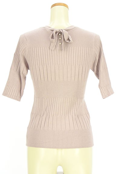 Couture Brooch（クチュールブローチ）の古着「半袖チェンジリブニットトップス（ニット）」大画像２へ