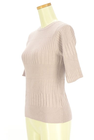 Couture Brooch（クチュールブローチ）の古着「半袖チェンジリブニットトップス（ニット）」大画像３へ