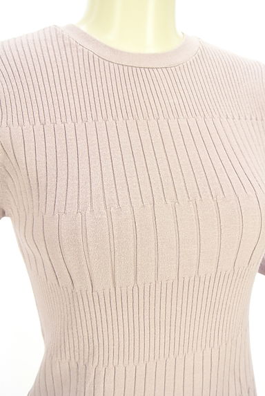 Couture Brooch（クチュールブローチ）の古着「半袖チェンジリブニットトップス（ニット）」大画像４へ