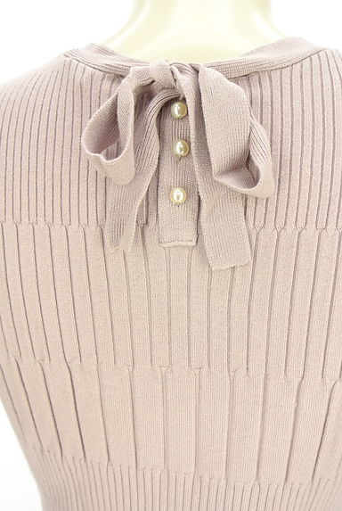 Couture Brooch（クチュールブローチ）の古着「半袖チェンジリブニットトップス（ニット）」大画像５へ