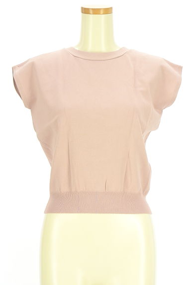 Couture Brooch（クチュールブローチ）の古着「背中ビジューボタンノースリニットトップス（ニット）」大画像１へ