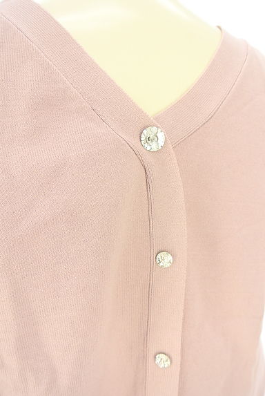 Couture Brooch（クチュールブローチ）の古着「背中ビジューボタンノースリニットトップス（ニット）」大画像５へ