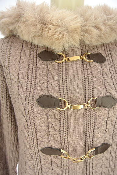 クリックで大画像表示 MISCH MASCH(ミッシュマッシュ)の古着「ダッフルケーブルニットカーディガン(コート)」大画像4へ