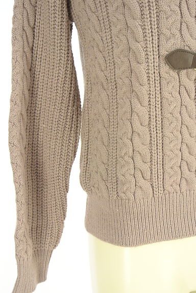 クリックで大画像表示 MISCH MASCH(ミッシュマッシュ)の古着「ダッフルケーブルニットカーディガン(コート)」大画像5へ