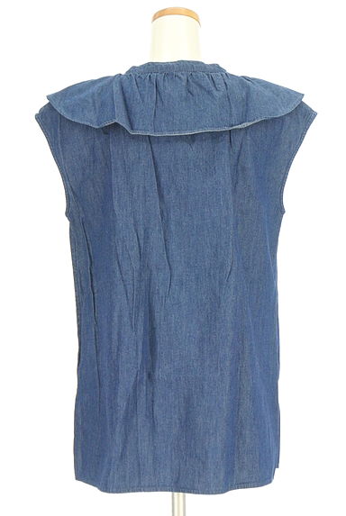 クリックで大画像表示 Feroux(フェルゥ)の古着「ビッグカラーデニムブラウス(カットソー・プルオーバー)」大画像2へ