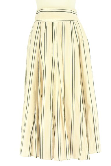 クリックで大画像表示 Feroux(フェルゥ)の古着「バックレースアップストライプロングスカート(ロングスカート・マキシスカート)」大画像1へ