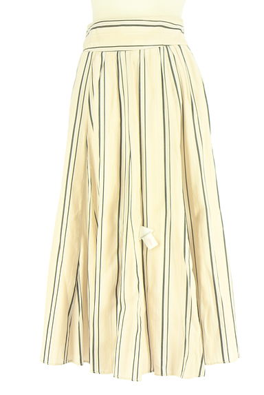 クリックで大画像表示 Feroux(フェルゥ)の古着「バックレースアップストライプロングスカート(ロングスカート・マキシスカート)」大画像4へ