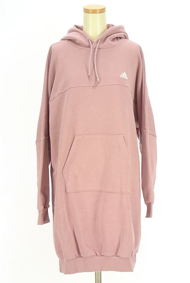 クリックで大画像表示 adidas(アディダス)の古着「裏起毛スウェットパーカーワンピース(ワンピース・チュニック)」大画像1へ