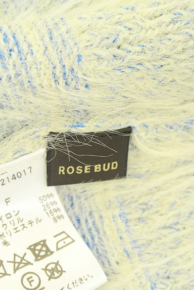 クリックで大画像表示 ROSE BUD(ローズバッド)の古着「編地切替モックネックニットトップス(セーター)」大画像6へ