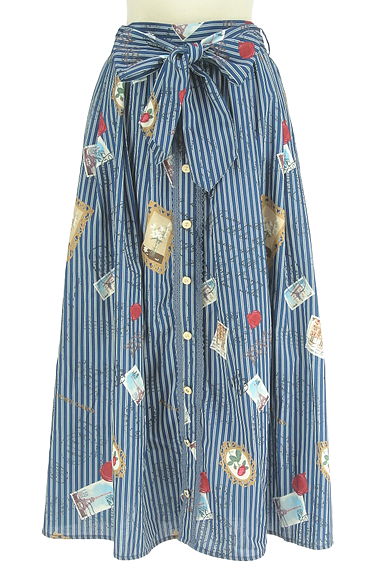 axes femme（アクシーズファム）の古着「ストライプ柄ロングスカート（ロングスカート・マキシスカート）」大画像１へ