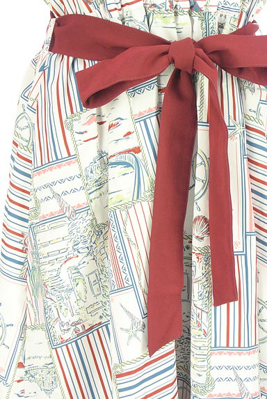 axes femme（アクシーズファム）の古着「海モチーフ柄セーラー襟ワンピース（ワンピース・チュニック）」大画像５へ