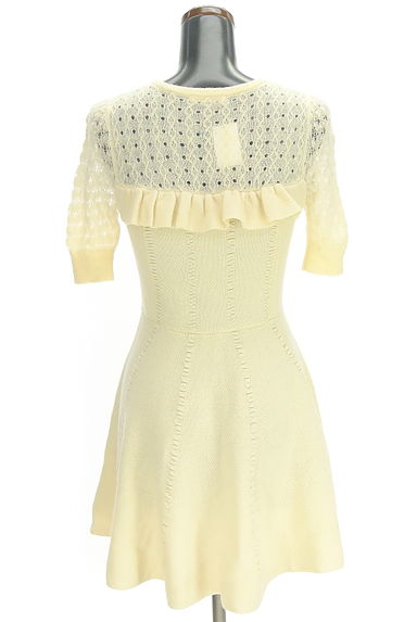 クリックで大画像表示 Snidel(スナイデル)の古着「透かし切替フリルニットミニワンピース(ワンピース・チュニック)」大画像2へ