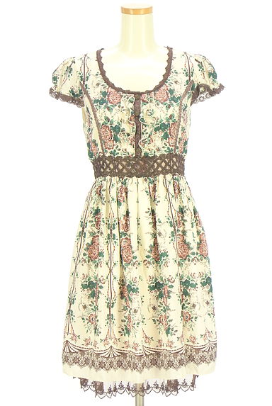 axes femme（アクシーズファム）の古着「半そで花柄ワンピース（ワンピース・チュニック）」大画像１へ