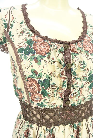 axes femme（アクシーズファム）の古着「半そで花柄ワンピース（ワンピース・チュニック）」大画像４へ