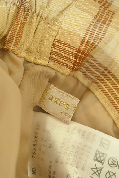 axes femme（アクシーズファム）の古着「axes femme POETIQUE スカーフレイヤードチェック柄スカート（スカート）」大画像６へ