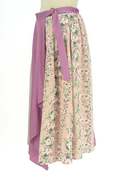 axes femme（アクシーズファム）の古着「花柄ミックス別地切替フレアスカート（スカート）」大画像３へ