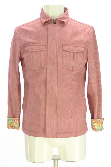 NICOLE（ニコル）の古着「MONSIEUR NICOLE ヘリンボーン綿麻ブルゾン（ブルゾン・スタジャン）」大画像４へ