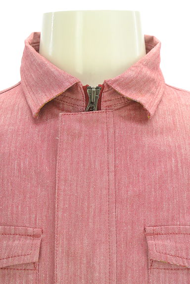 NICOLE（ニコル）の古着「MONSIEUR NICOLE ヘリンボーン綿麻ブルゾン（ブルゾン・スタジャン）」大画像５へ