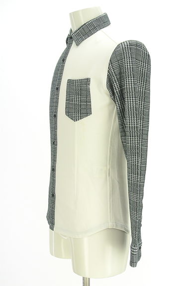 クリックで大画像表示 NICOLE(ニコル)の古着「NICOLE CLUB FOR MEN バイカラーシャツ(カジュアルシャツ)」大画像3へ