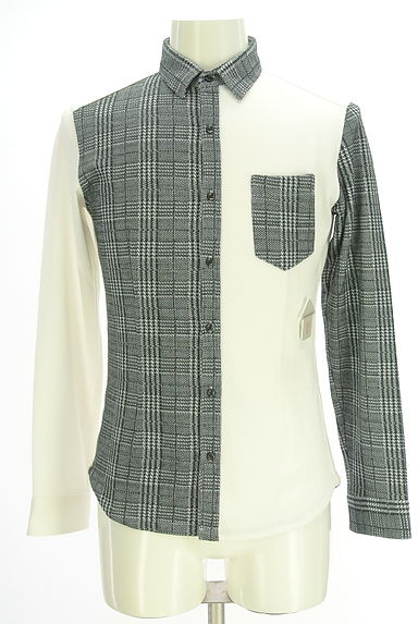 クリックで大画像表示 NICOLE(ニコル)の古着「NICOLE CLUB FOR MEN バイカラーシャツ(カジュアルシャツ)」大画像4へ