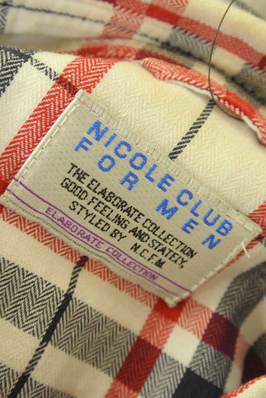 NICOLE（ニコル）の古着「NICOLE CLUB FOR MEN チェック柄シャツ（カジュアルシャツ）」大画像６へ