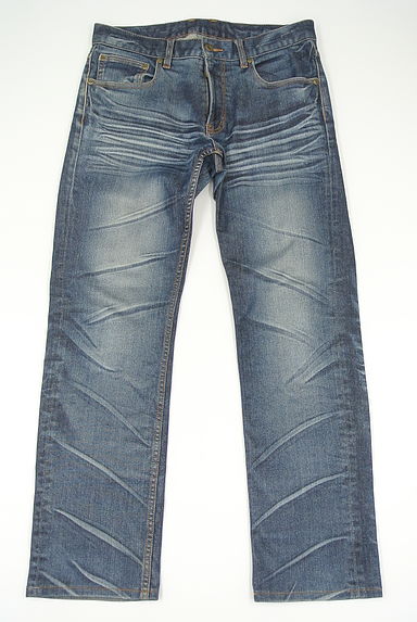 クリックで大画像表示 NICOLE(ニコル)の古着「ウォッシュド加工ストレートデニムパンツ(デニムパンツ)」大画像1へ