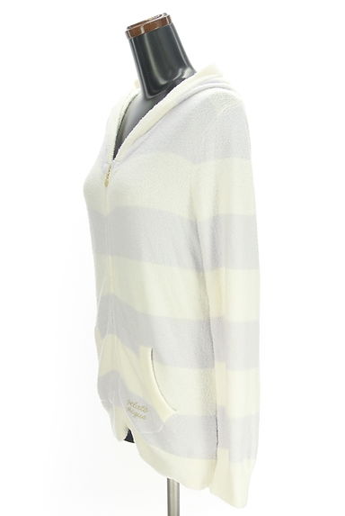 クリックで大画像表示 gelato pique(ジェラートピケ)の古着「ボーダーニットパーカー(スウェット・パーカー)」大画像3へ