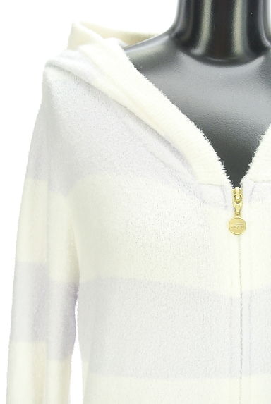 クリックで大画像表示 gelato pique(ジェラートピケ)の古着「ボーダーニットパーカー(スウェット・パーカー)」大画像4へ