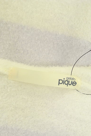 クリックで大画像表示 gelato pique(ジェラートピケ)の古着「ボーダーニットパーカー(スウェット・パーカー)」大画像6へ