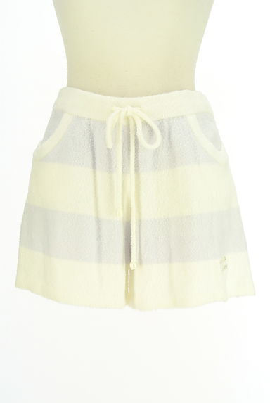 クリックで大画像表示 gelato pique(ジェラートピケ)の古着「ふわもちボーダーショートパンツ(ショートパンツ・ハーフパンツ)」大画像1へ