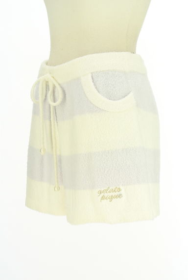 クリックで大画像表示 gelato pique(ジェラートピケ)の古着「ふわもちボーダーショートパンツ(ショートパンツ・ハーフパンツ)」大画像3へ