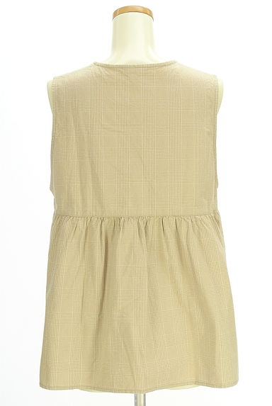 POU DOU DOU（プードゥドゥ）の古着「チェック柄ペプラムベスト（ベスト・ジレ）」大画像２へ