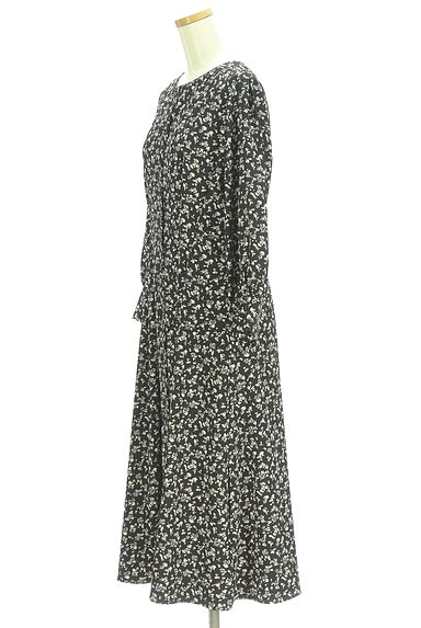 クリックで大画像表示 anySiS(エニィスィス)の古着「小花柄ノーカラーシャツワンピース(ワンピース・チュニック)」大画像3へ