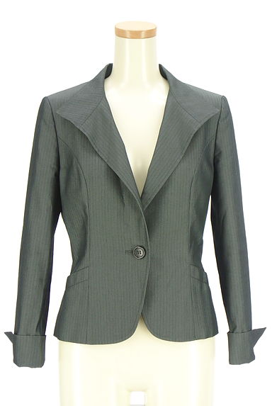 INDIVI（インディヴィ）の古着「美シルエットワンボタンジャケット（ジャケット）」大画像５へ