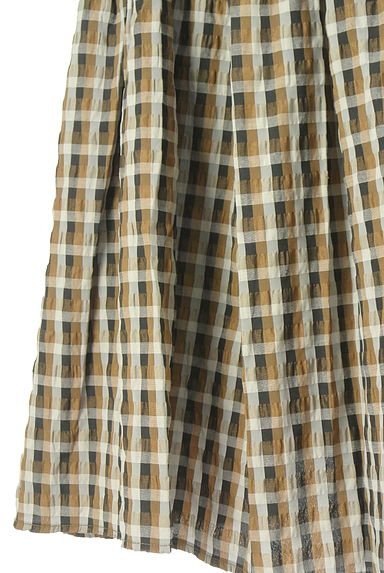 Ungrid（アングリッド）の古着「ガンクラブチェック柄ロングスカート（ロングスカート・マキシスカート）」大画像５へ