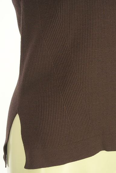 Mystrada（マイストラーダ）の古着「シフォン花柄刺繍ノースリリブニットトップス（ニット）」大画像５へ