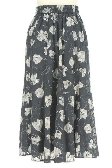 クリックで大画像表示 anySiS(エニィスィス)の古着「花柄ミモレシフォンスカート(ロングスカート・マキシスカート)」大画像2へ