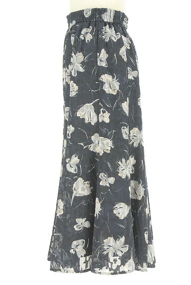 クリックで大画像表示 anySiS(エニィスィス)の古着「花柄ミモレシフォンスカート(ロングスカート・マキシスカート)」大画像3へ