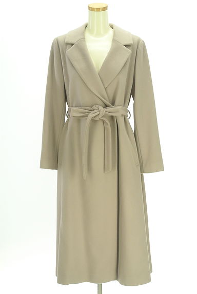 Apuweiser riche（アプワイザーリッシェ）の古着「ベルト付きファー襟ロングコート（コート）」大画像５へ