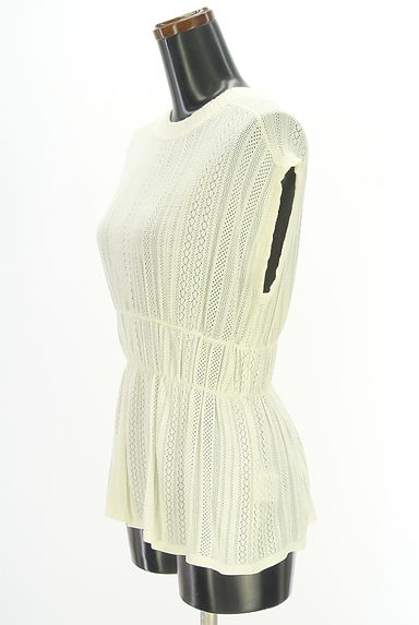 Droite lautreamont（ドロワットロートレアモン）の古着「ペプラム透かしニット（ニット）」大画像３へ